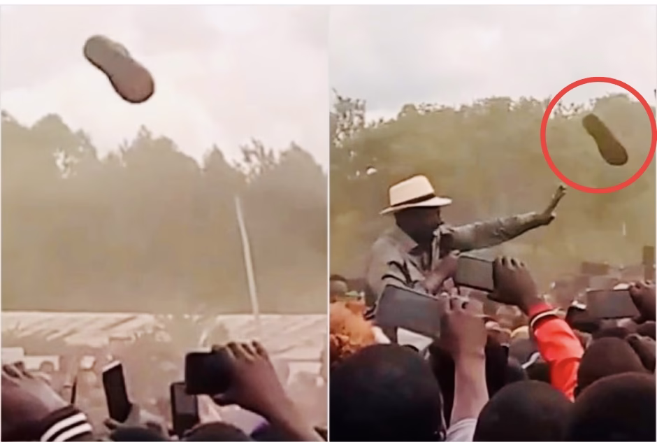 Ruto thrown shoe in Migori